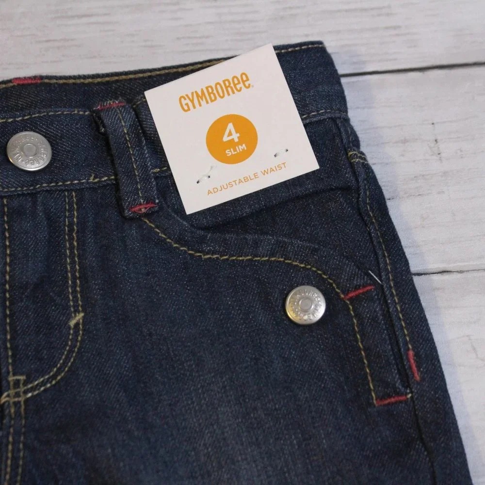 Gymboree Girl Jeans Top Size 4T 4 Slim Lot